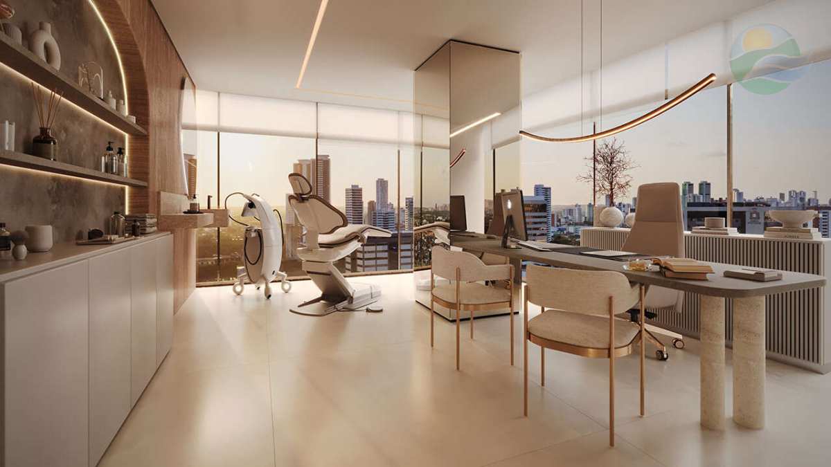  - Sala para venda com 1.100m2, Empresarial Marie Curie, Ilha do Leite, Recife.